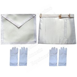 Ensemble Apprenti – Tablier faux cuir + 2 paires de gants blancs