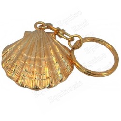 Portachiavi simbolico – Gallouille Saint Jacques – Metallo dorato