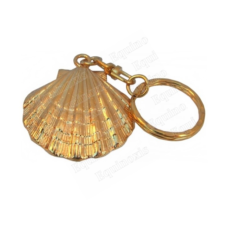 Portachiavi simbolico – Gallouille Saint Jacques – Metallo dorato